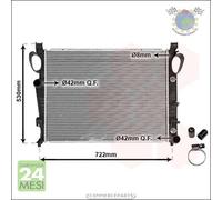 Radiatore acqua VanWezel per MERCEDES CLASSE S 600 500 CL 55 SL 350