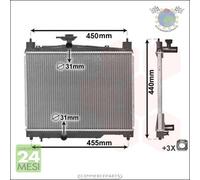Radiatore acqua VanWezel per TOYOTA YARIS