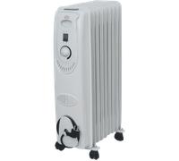 RADIATORE AD OLIO 11 ELEMENTI 1000/2000W STUFA TERMOSIFONE CON RUOTE RA2811 DCG