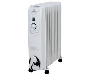 Radiatore ad olio 11 elementi DCG 2,5 kW bianco Bianco