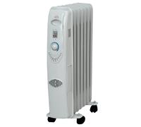 RADIATORE AD OLIO 7 ELEMENTI 1500W STUFA TERMOSIFONE CON RUOTE RA2807 DCG