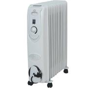 RADIATORE AD OLIO DCG RA2809 9 ELEMENTI CALORIFERO ELETTRICO TERMOSTATO E RUOTE