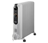 De’Longhi Radia-s Easytronic Interno Nero, Bianco 2500 W Riscaldatore ambiente elettrico a olio