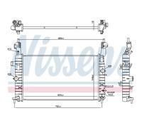 Radiatore Adatto al del motore con dell'acqua per Opel Meriva