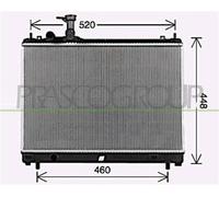 Radiatore Per OPEL/VAUXHALL AGILA Dal 2008 Al 2015 OP305R004 1770052R00
