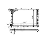 Radiatore Alette di raffreddamento montate meccanicamente 002-017-0002 ABAKUS