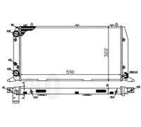 Radiatore Alette di raffreddamento montate meccanicamente 003-017-0010 ABAKUS