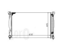 Radiatore Alette di raffreddamento montate meccanicamente 003-017-0016 ABAKUS