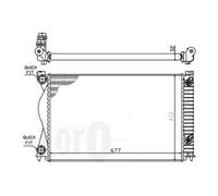 Radiatore Alette di raffreddamento montate meccanicamente 003-017-0021 ABAKUS
