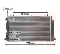 VAN WEZEL 03002089 Radiatore motore