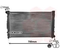 VAN WEZEL Radiatore motore