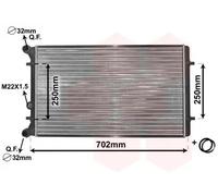 Radiatore Alette di raffreddamento montate meccanicamente 03002155 VAN WEZEL