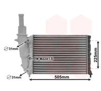 VAN WEZEL 17002138 Radiatore motore