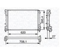MAGNETI MARELLI 350213131700 Radiatore motore