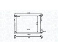 MAGNETI MARELLI 350213152600 Radiatore motore