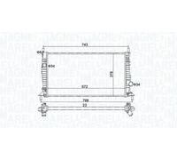 MAGNETI MARELLI 350213157400 Radiatore motore