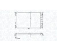 MAGNETI MARELLI 350213168200 Radiatore motore