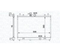 Radiatore Alette di raffreddamento montate meccanicamente 350213168300