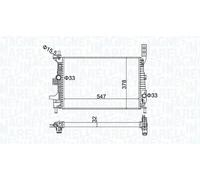 MAGNETI MARELLI 350213173800 Radiatore motore