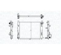 Radiatore Alette di raffreddamento montate meccanicamente 350213182100 per DACIA