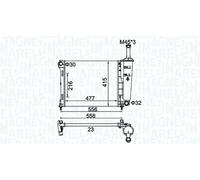 MAGNETI MARELLI radiatore-motore 350213183900
