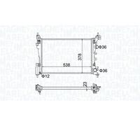 MAGNETI MARELLI 350213186700 Radiatore motore
