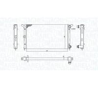 MAGNETI MARELLI 350213194900 Radiatore motore