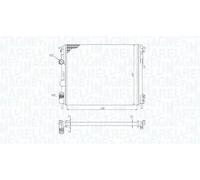 Radiatore Alette di raffreddamento montate meccanicamente 350213195200 per DACIA