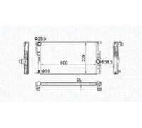 MAGNETI MARELLI 350213202200 Radiatore motore