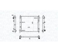 Radiatore, raffreddamento motore MAGNETI MARELLI 350213205500