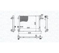 Radiatore, raffreddamento motore MAGNETI MARELLI 350213207400