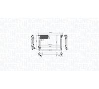 Magneti Marelli Radiatore motore 350213212700 Alette di raffreddamento montate meccanicamente per MINI