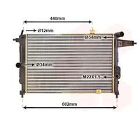 Van Wezel Radiatore motore 37002119 – alette di raffreddamento montate meccanicamente