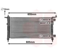 Radiatore Alette di raffreddamento montate meccanicamente 37002261 VAN WEZEL