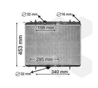 Radiatore Alette di raffreddamento montate meccanicamente 40002255 VAN WEZEL