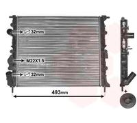 Radiatore Alette di raffreddamento montate meccanicamente 43002197 VAN WEZEL