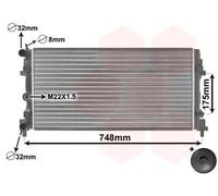 Radiatore Alette di raffreddamento montate meccanicamente 49002037 VAN WEZEL