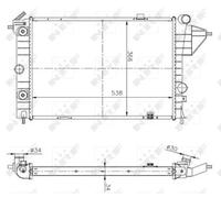 NRF 513508A Radiatore motore