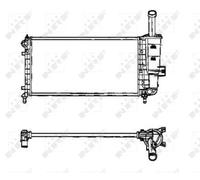 NRF 53605 Radiatore motore