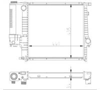 NRF 53849A Radiatore motore