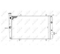 Radiatore Alette di raffreddamento montate meccanicamente 54669 NRF per PEUGEOT
