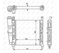 NRF 54679 Radiatore motore