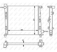 Radiatore, raffreddamento motore NRF 54717