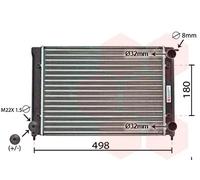 Radiatore Alette di raffreddamento montate meccanicamente 58002040 VAN WEZEL