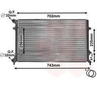 Radiatore Alette di raffreddamento montate meccanicamente 58002204 VAN WEZEL