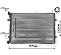 VAN WEZEL 58002283 Radiatore motore