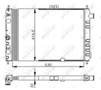 NRF 58670 Radiatore motore