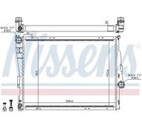 Radiatore Alette di raffreddamento montate meccanicamente 60782 NISSENS per BMW