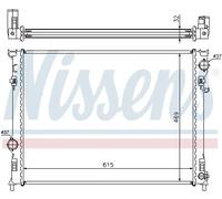 Radiatore Alette di raffreddamento montate meccanicamente 61014A NISSENS