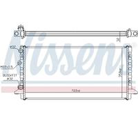 Radiatore, raffreddamento motore NISSENS 65256